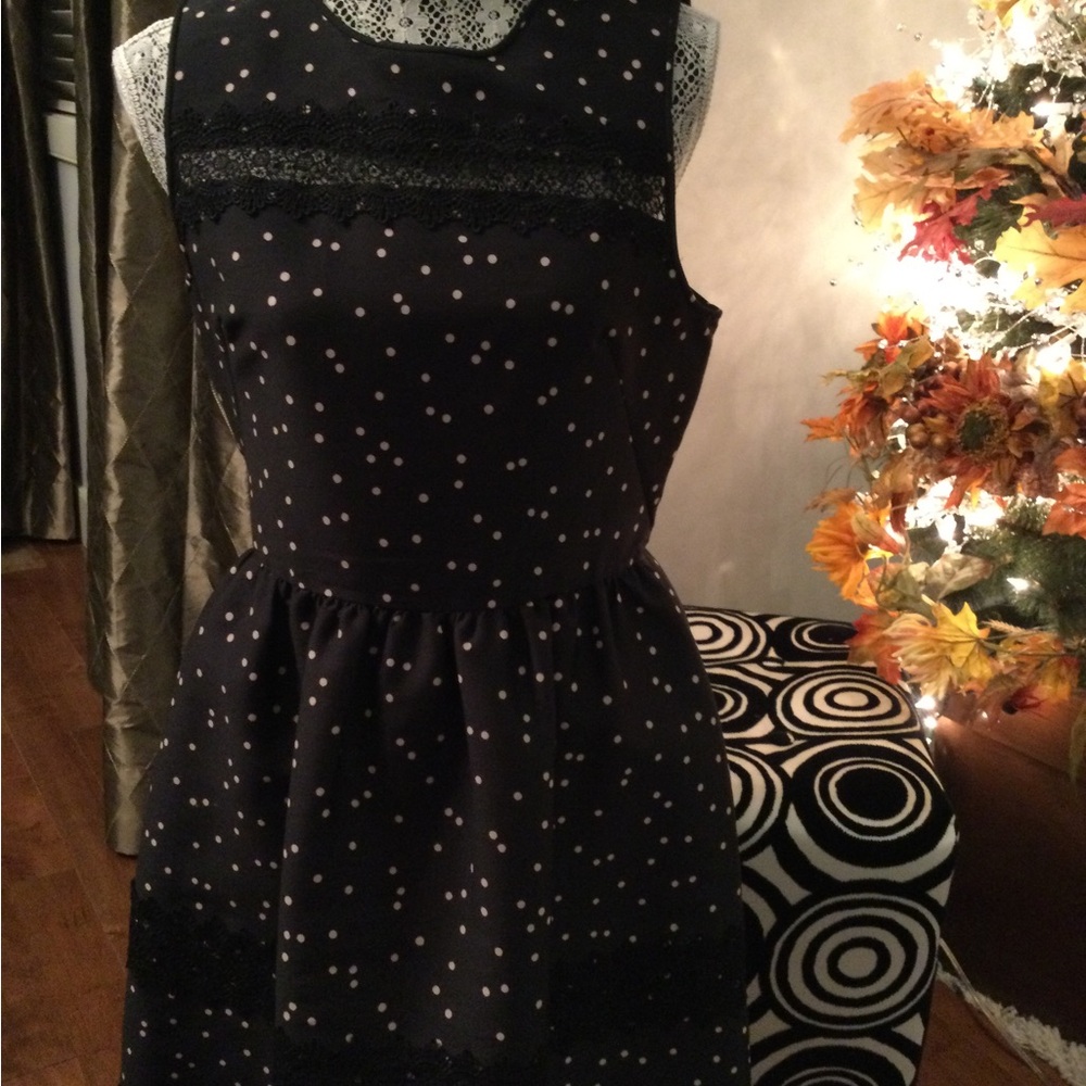 Kate Spade Black & White Polka Dot Dress